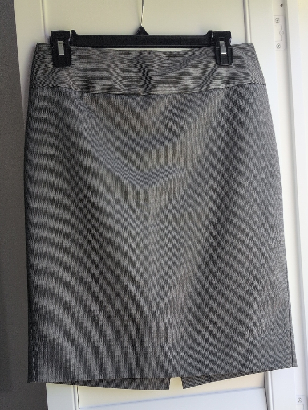Worthington Gray Pinstripe Pencil Skirt